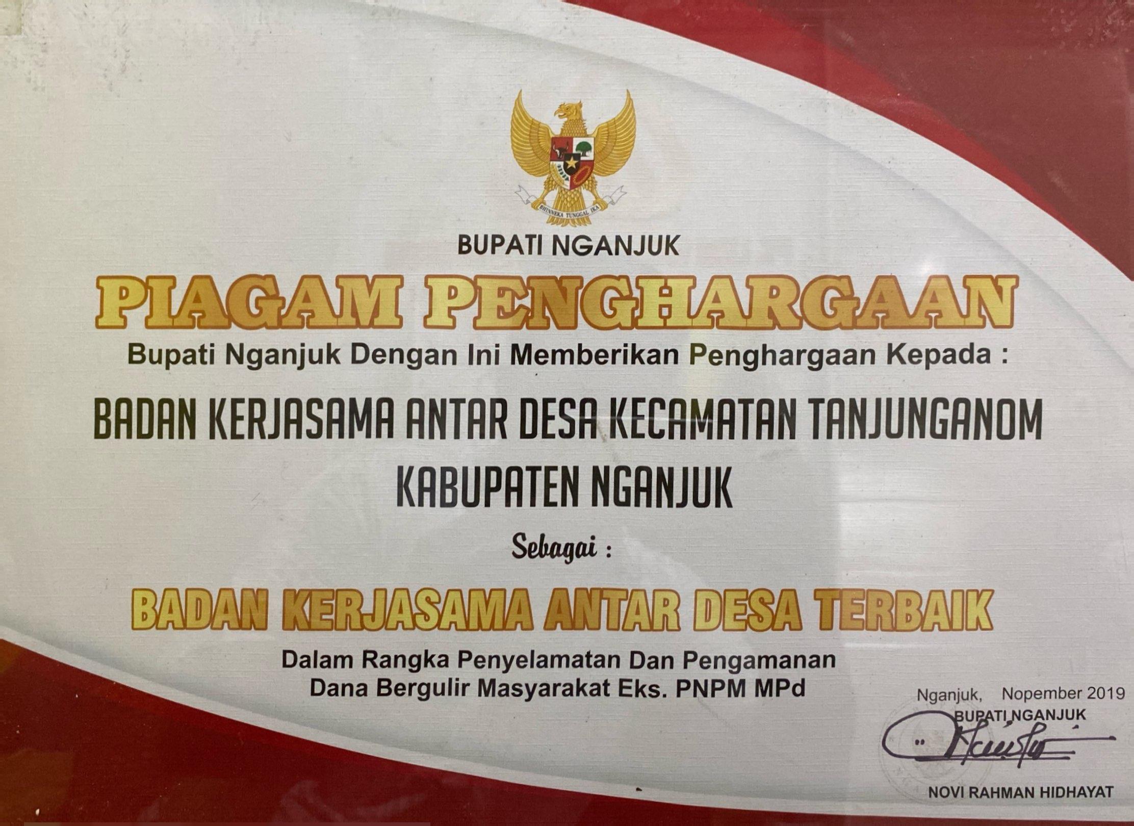 Badan Kerjasama Antar Desa Terbaik